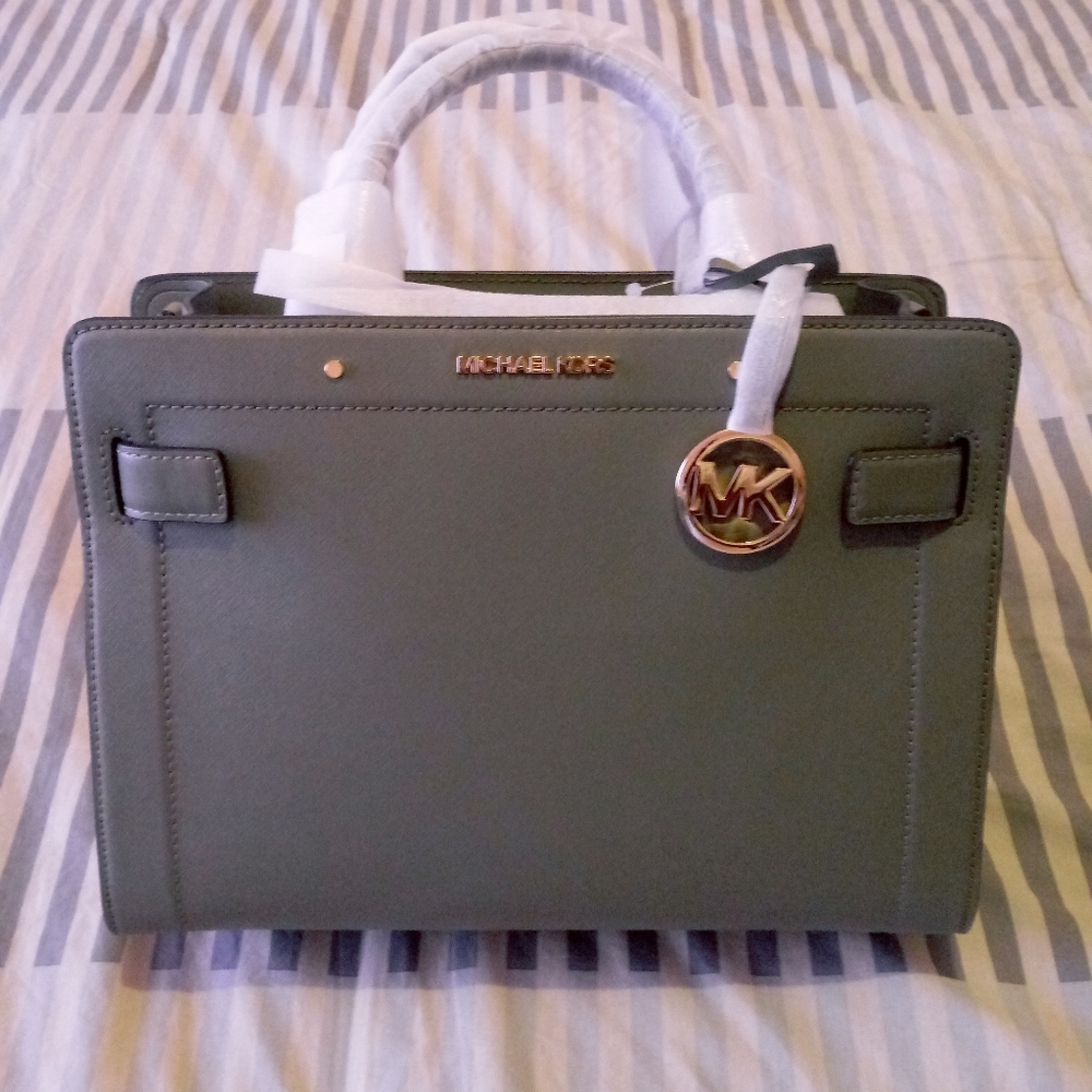 Michael Kors Rayne Medium Saffiano Satchel - Picture 8 of 8